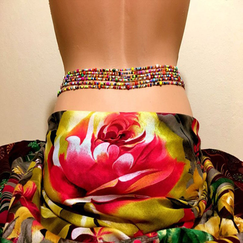 Body Jewelry For You - Women Layered Beaded Belly Chain Boho