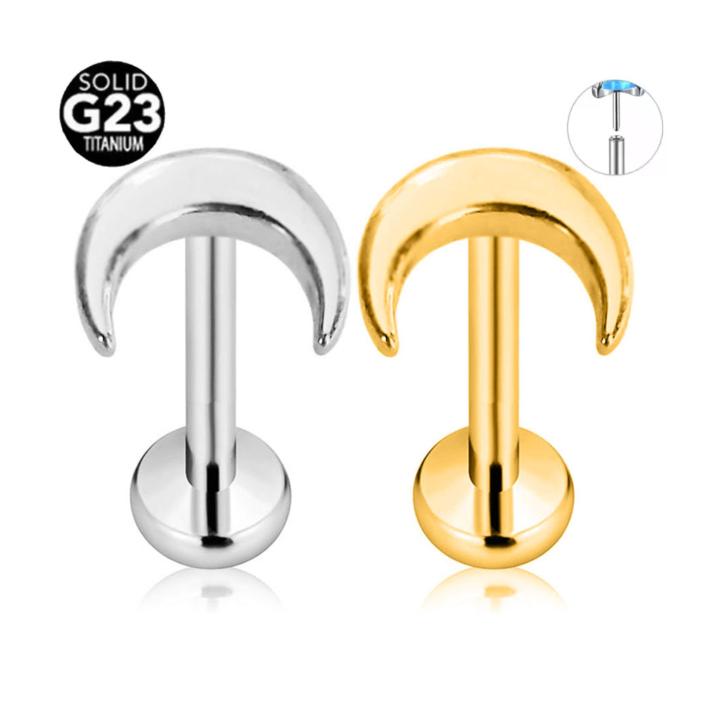 ASTM F136 G23 Titanium Shiny C - Body Jewelry Threadless 评论和价格