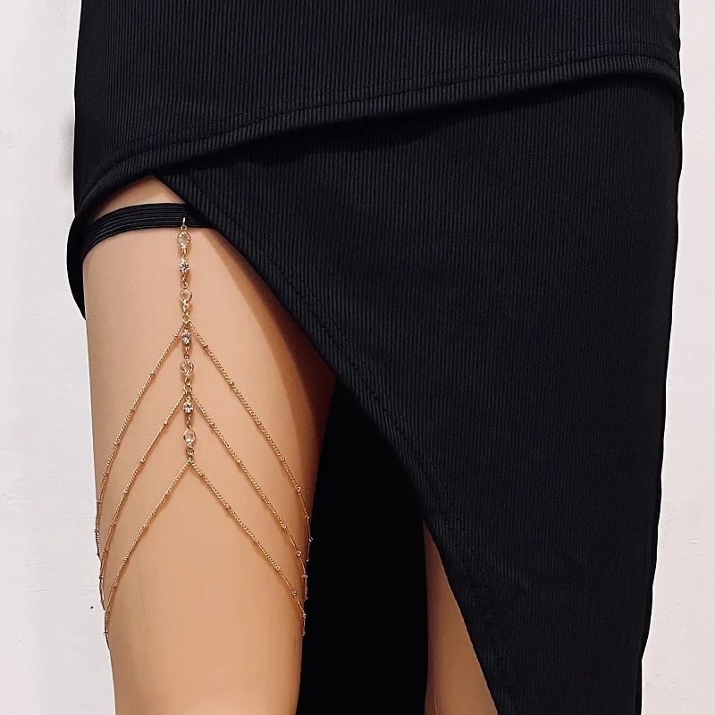 Fashion Summer Bohemian Thigh  - Body Jewelry Thigh Chain 评论和价格
