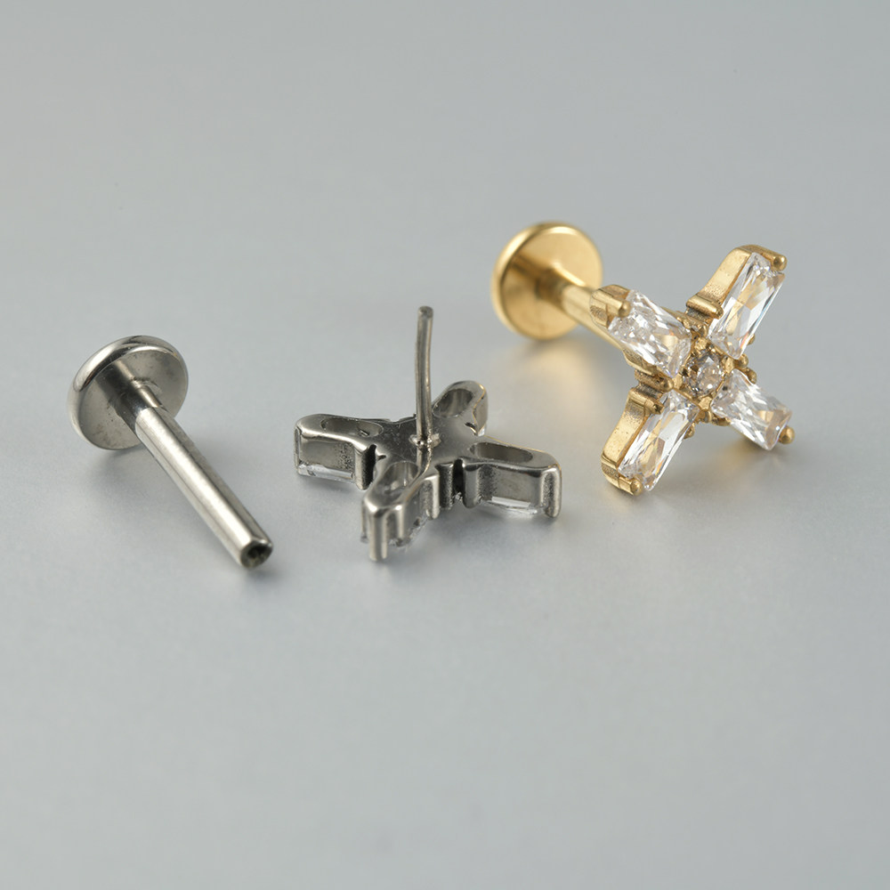 1PC G23 Titanium Threadless Pu - Body Jewelry Threadless 评论和价格