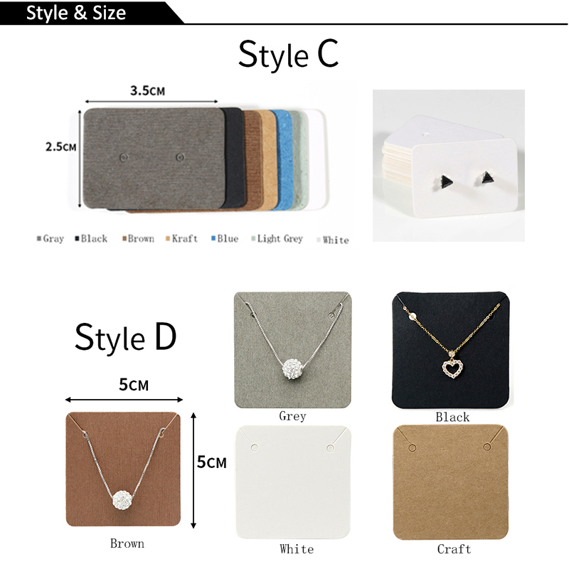 50pcs/lot Paper Display Cards  - Body Jewelry Display 评论和价格