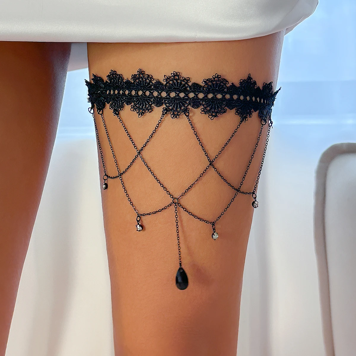 Ingemark Boho Elastic Band Bla - Body Jewelry Thigh Chain 评论和价格