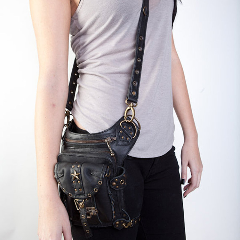 Steampunk Waist Leg Bags Women - Body Jewelry Thigh Chain 评论和价格