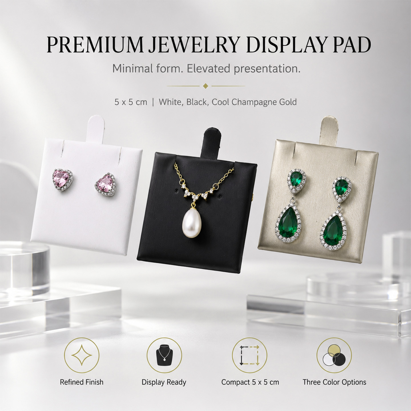 10 Pcs PU Leather Earring Card - Body Jewelry Display 评论和价格