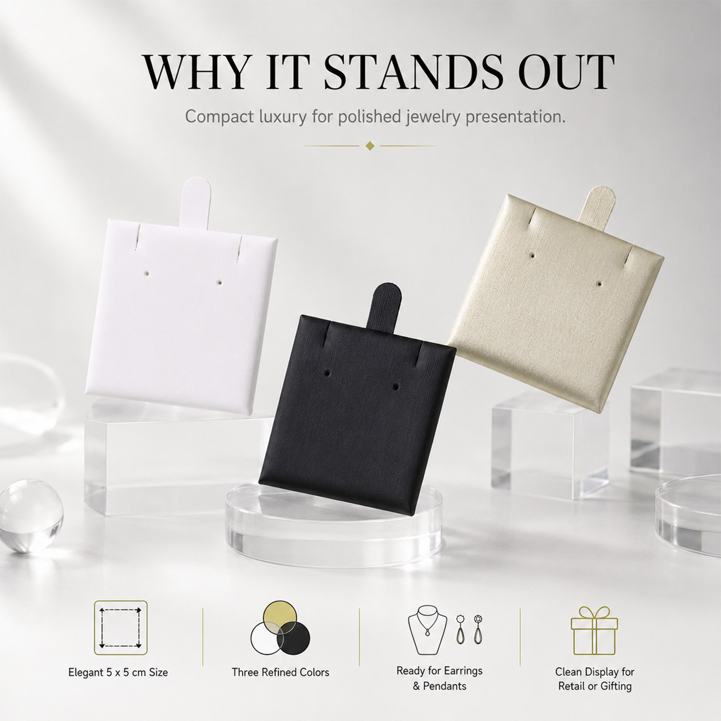 10 Pcs PU Leather Earring Card - Body Jewelry Display 评论和价格
