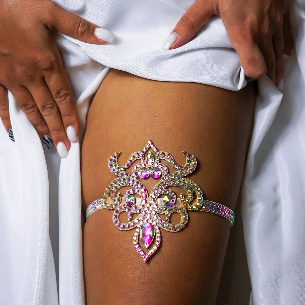 Elegant Boho Hollow Thigh Chai - Body Jewelry Thigh Chain 评论和价格